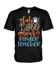 Kindergarten Teacher V-Neck T-Shirt tile