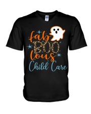 Child Care V-Neck T-Shirt tile