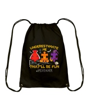 SPED Special Education Teacher Drawstring Bag tile