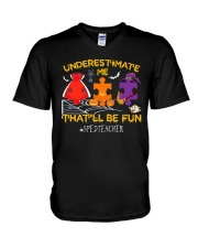 SPED Special Education Teacher V-Neck T-Shirt tile