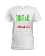Counselor - Christmas Ladies T-Shirt tile
