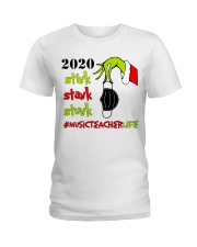 Music Teacher Christmas Ladies T-Shirt tile