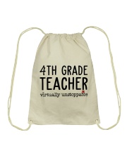 4th Grade Teacher Drawstring Bag tile