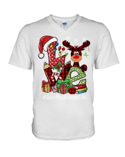 School Psychologist - Christmas V-Neck T-Shirt tile
