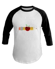 1st Grade Teacher Baseball Tee tile