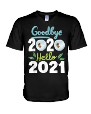 Goodbye 2020 Hello 2021 V-Neck T-Shirt tile