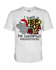 2nd Grade Teacher V-Neck T-Shirt tile