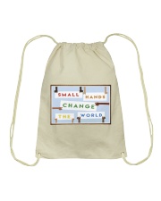 Small Hands Change The World 2 Drawstring Bag tile
