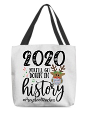 Preschool Teacher All-Over Tote tile