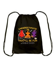 1st Grade Teacher Drawstring Bag tile