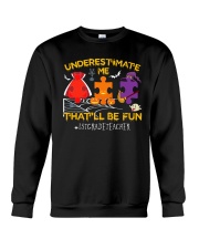 1st Grade Teacher Crewneck Sweatshirt tile