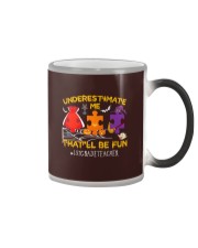 1st Grade Teacher Color Changing Mug tile