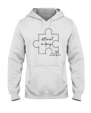Different is okay - Choose kind Hooded Sweatshirt tile