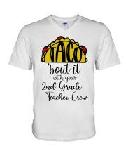 2nd Grade Teacher V-Neck T-Shirt tile