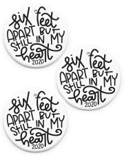 Stix feet apart but still in my heart Circle ornament - 3 pieces (porcelain) front