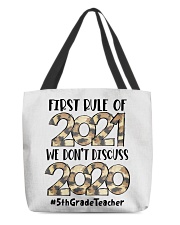 5th Grade Teacher All-Over Tote tile