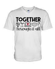 Together Through It All V-Neck T-Shirt tile