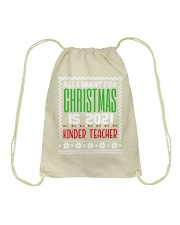 Kindergarten Teacher - Christmas Drawstring Bag tile