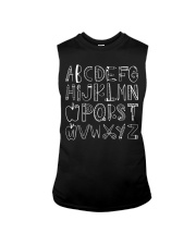 Alphabet black Sleeveless Tee tile