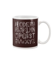 Alphabet black Mug tile