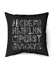 Alphabet black Indoor Pillow tile