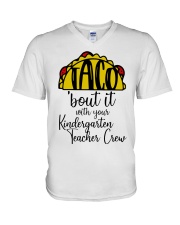 Kindergarten Teacher V-Neck T-Shirt tile