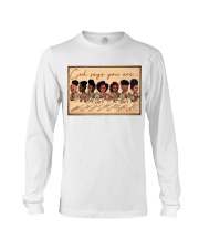 God says you are Long Sleeve Tee tile