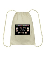Morning Greeting in Social Distancing Drawstring Bag tile