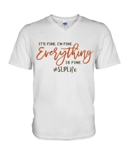 Speech Language Pathologist - SLP V-Neck T-Shirt tile