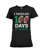 100 days of school 4 Premium Fit Ladies Tee tile