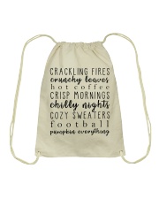 Fall Checklist Drawstring Bag tile