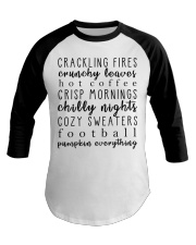Fall Checklist Baseball Tee tile