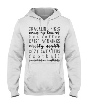 Fall Checklist Hooded Sweatshirt tile