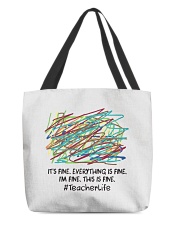 Teacher All-Over Tote tile