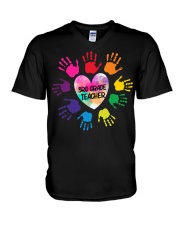 3rd Grade Teacher V-Neck T-Shirt tile