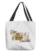 Educator Thanksgiving All-Over Tote tile