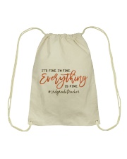3rd Grade Teacher Drawstring Bag tile