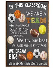 In this classroom - Sports version 11x17 Poster front