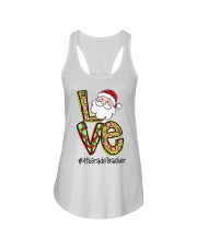 4th Grade Teacher - Christmas Ladies Flowy Tank tile