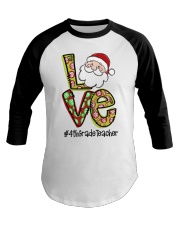 4th Grade Teacher - Christmas Baseball Tee tile