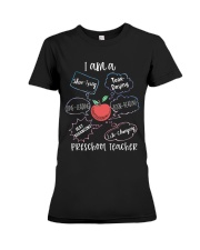 Preschool Teacher Premium Fit Ladies Tee tile