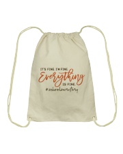 School Secretary Drawstring Bag tile