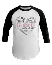 Counselor Commited Heart Baseball Tee tile