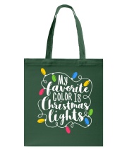 My favorite color is Christmas Tote Bag tile
