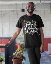 My favorite color is Christmas Classic T-Shirt apparel-classic-tshirt-lifestyle-front-34
