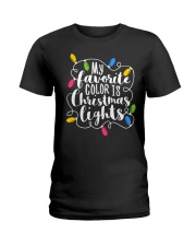 My favorite color is Christmas Ladies T-Shirt tile