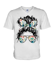 Teache Life V-Neck T-Shirt tile