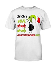 Math Teacher Christmas Classic T-Shirt tile