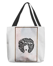 Afro Teacher All-Over Tote tile