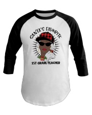 1st Grade Teacher - Christmas Baseball Tee tile